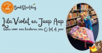 Lila Violet en Jaap Aap lezen voor aan kinderen van 0 tot 4 jaar