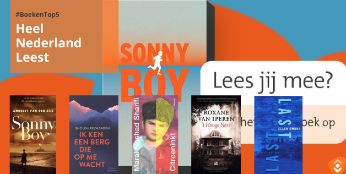 Boekentop 5 voor Heel Nederland Leest